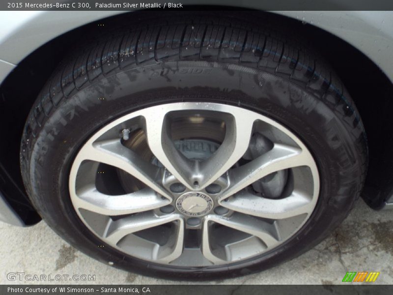 Paladium Silver Metallic / Black 2015 Mercedes-Benz C 300