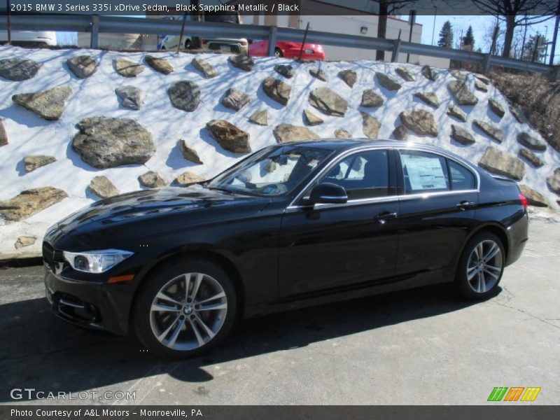 Black Sapphire Metallic / Black 2015 BMW 3 Series 335i xDrive Sedan