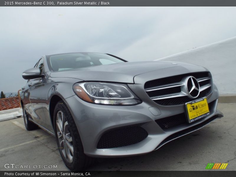 Paladium Silver Metallic / Black 2015 Mercedes-Benz C 300