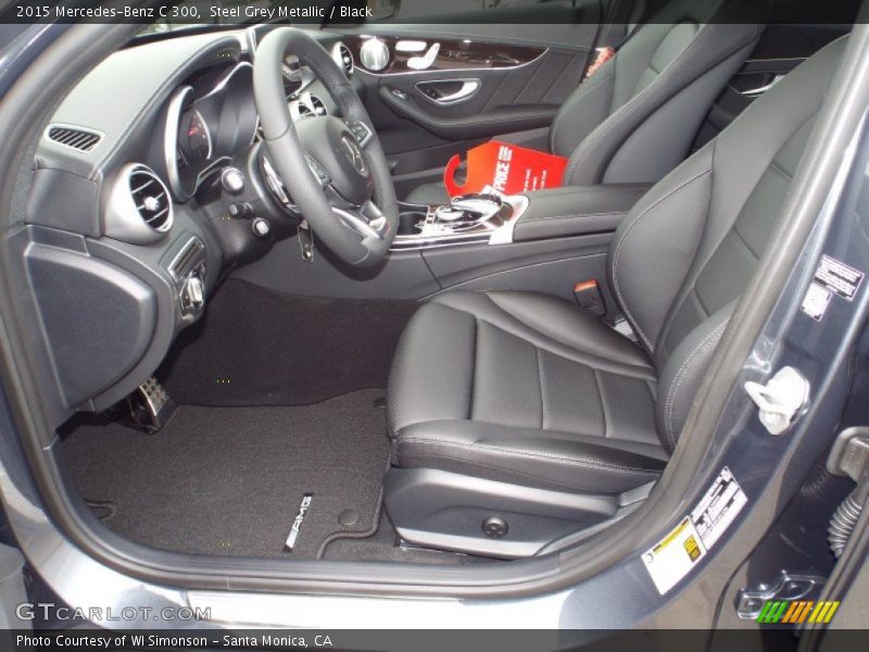 Steel Grey Metallic / Black 2015 Mercedes-Benz C 300