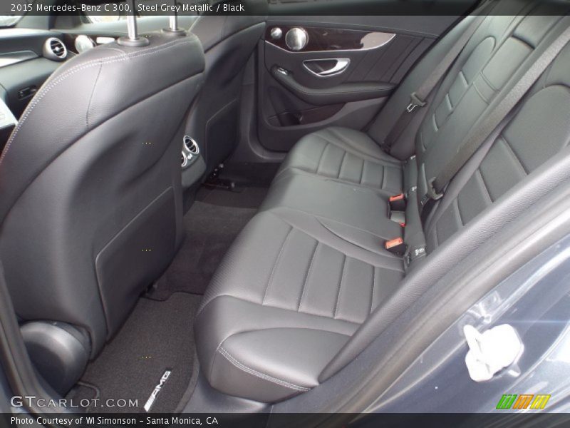 Steel Grey Metallic / Black 2015 Mercedes-Benz C 300