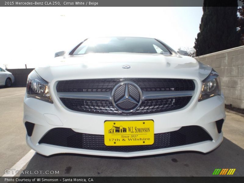 Cirrus White / Beige 2015 Mercedes-Benz CLA 250