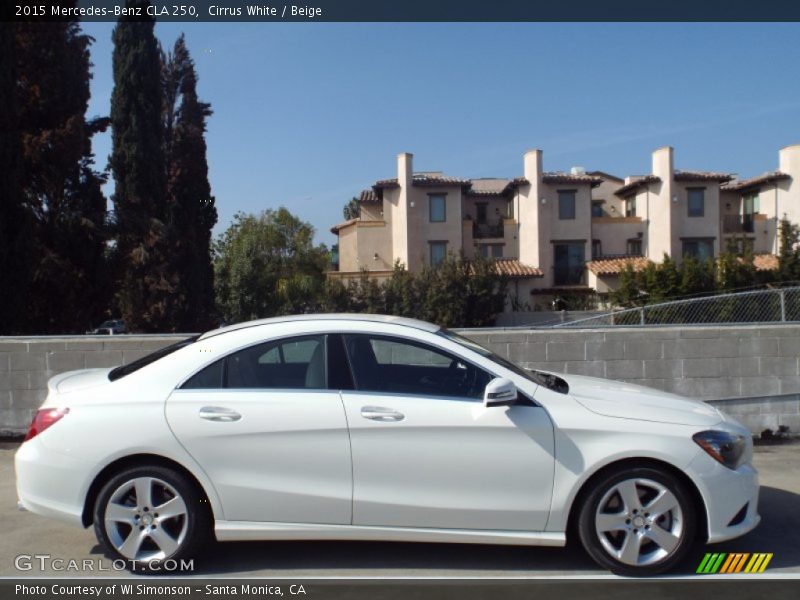 Cirrus White / Beige 2015 Mercedes-Benz CLA 250
