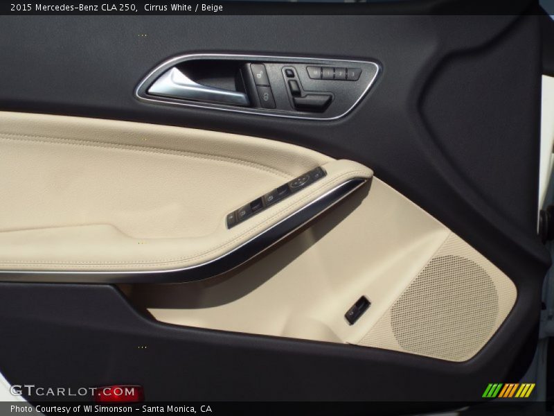 Cirrus White / Beige 2015 Mercedes-Benz CLA 250