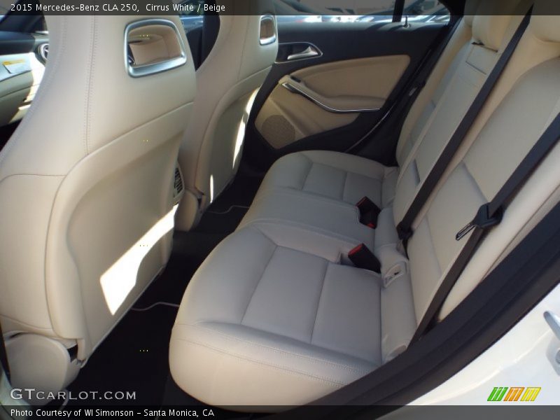 Cirrus White / Beige 2015 Mercedes-Benz CLA 250