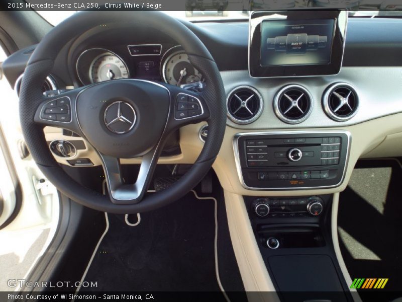 Cirrus White / Beige 2015 Mercedes-Benz CLA 250