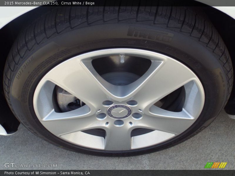 Cirrus White / Beige 2015 Mercedes-Benz CLA 250