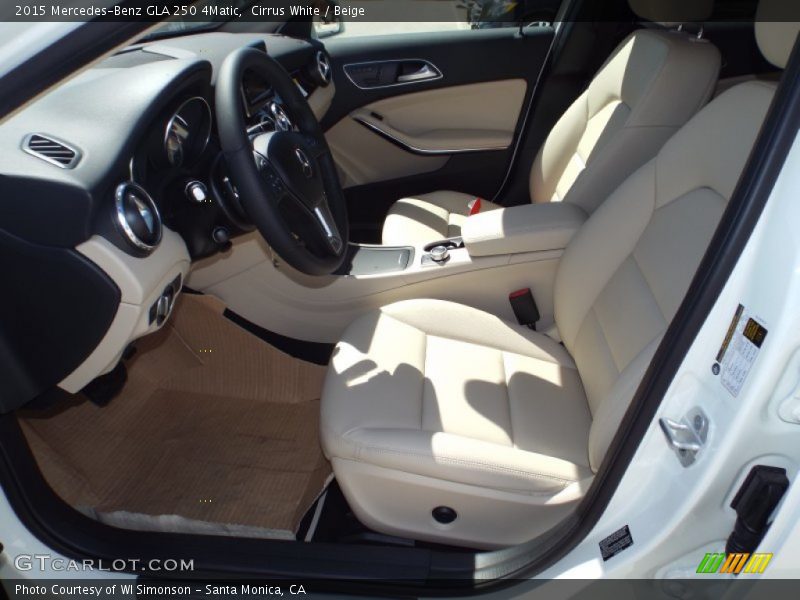 Cirrus White / Beige 2015 Mercedes-Benz GLA 250 4Matic