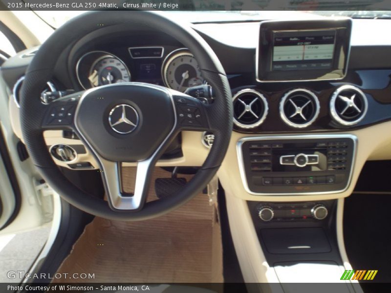 Cirrus White / Beige 2015 Mercedes-Benz GLA 250 4Matic