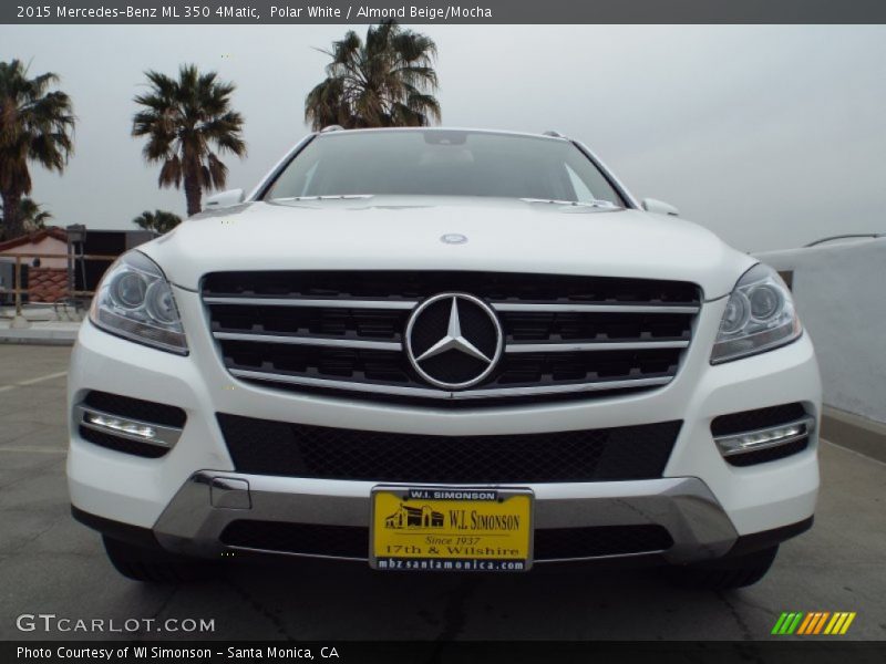 Polar White / Almond Beige/Mocha 2015 Mercedes-Benz ML 350 4Matic