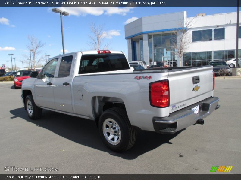 Silver Ice Metallic / Dark Ash/Jet Black 2015 Chevrolet Silverado 1500 WT Double Cab 4x4