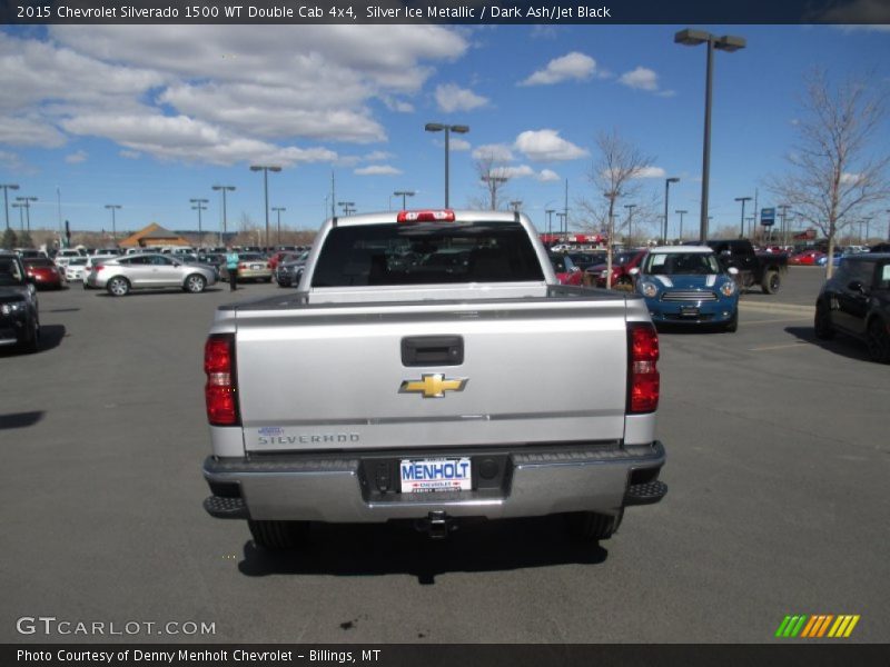 Silver Ice Metallic / Dark Ash/Jet Black 2015 Chevrolet Silverado 1500 WT Double Cab 4x4