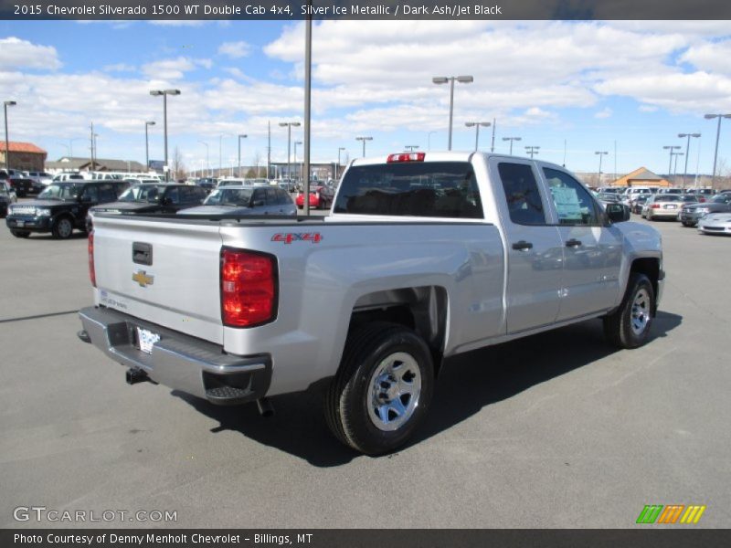 Silver Ice Metallic / Dark Ash/Jet Black 2015 Chevrolet Silverado 1500 WT Double Cab 4x4