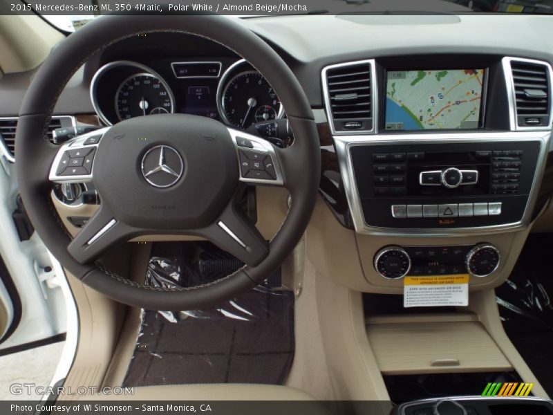 Polar White / Almond Beige/Mocha 2015 Mercedes-Benz ML 350 4Matic