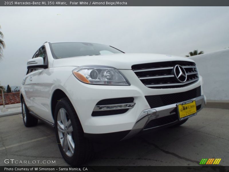 Polar White / Almond Beige/Mocha 2015 Mercedes-Benz ML 350 4Matic