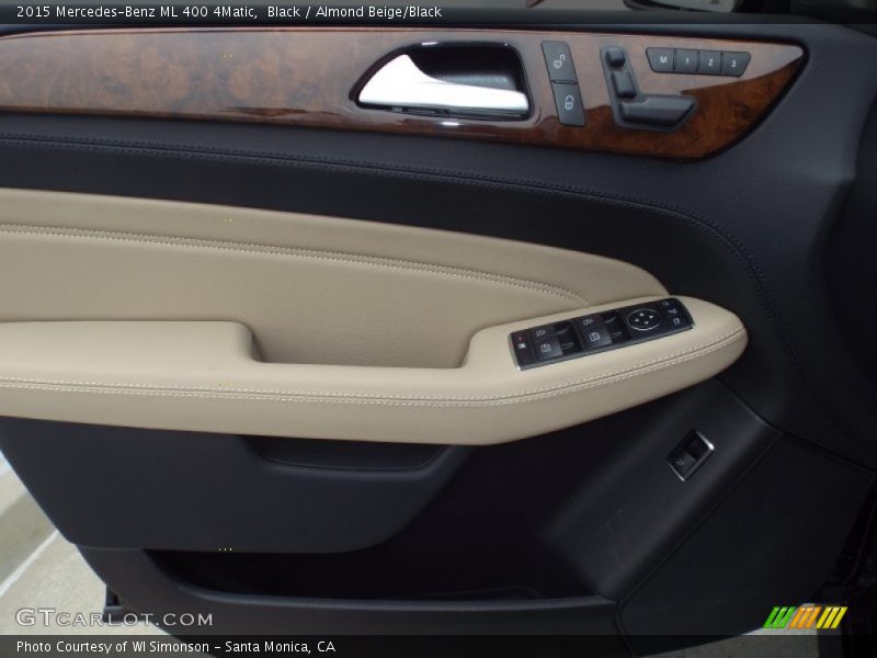 Black / Almond Beige/Black 2015 Mercedes-Benz ML 400 4Matic