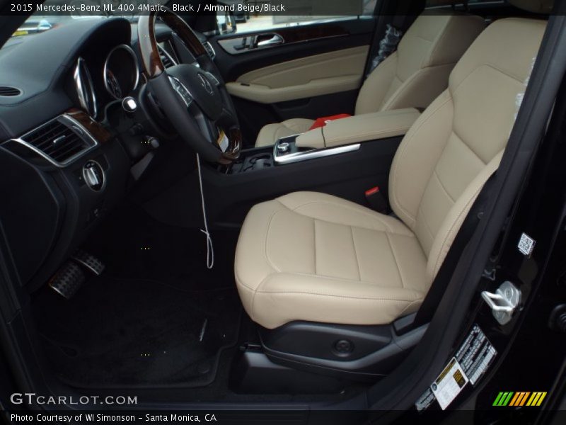 Black / Almond Beige/Black 2015 Mercedes-Benz ML 400 4Matic