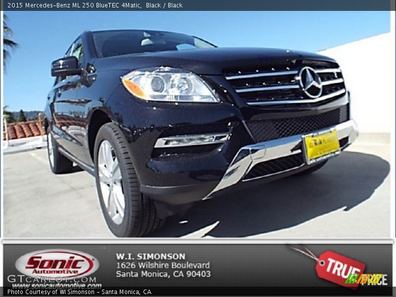 Black / Black 2015 Mercedes-Benz ML 250 BlueTEC 4Matic