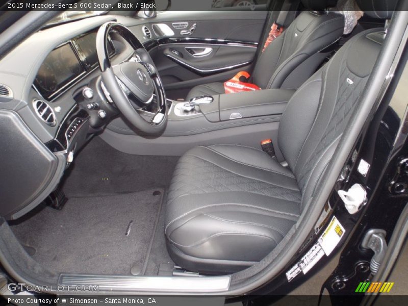  2015 S 600 Sedan Black Interior