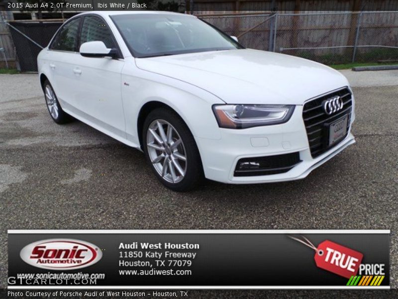 Ibis White / Black 2015 Audi A4 2.0T Premium