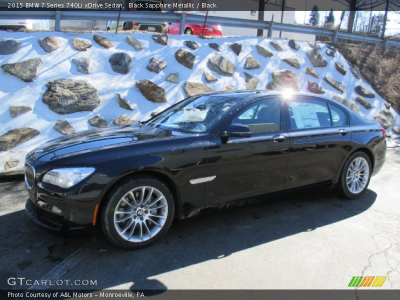 Black Sapphire Metallic / Black 2015 BMW 7 Series 740Li xDrive Sedan