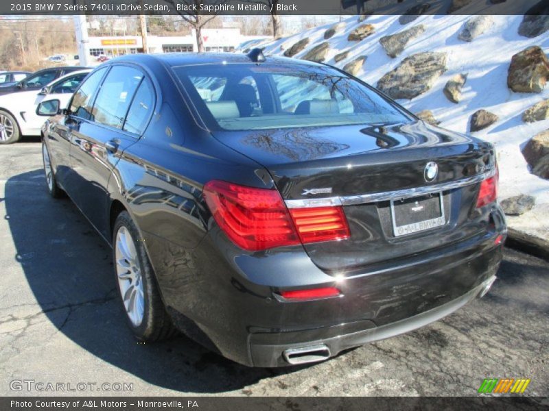 Black Sapphire Metallic / Black 2015 BMW 7 Series 740Li xDrive Sedan