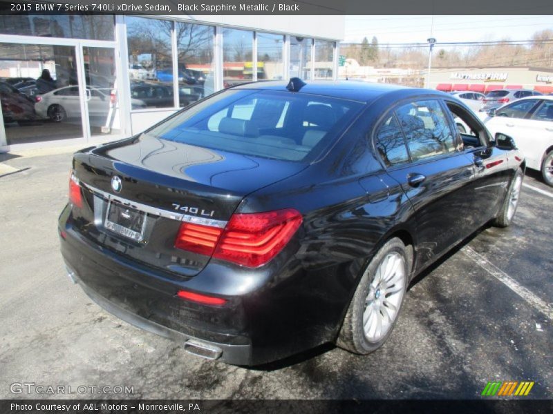 Black Sapphire Metallic / Black 2015 BMW 7 Series 740Li xDrive Sedan