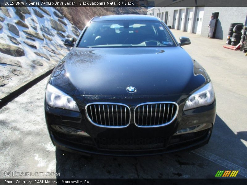 Black Sapphire Metallic / Black 2015 BMW 7 Series 740Li xDrive Sedan