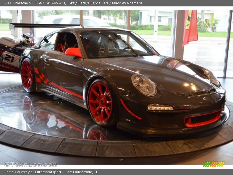 Grey Black/Guards Red / Black w/Alcantara 2010 Porsche 911 GMG WC-RS 4.0