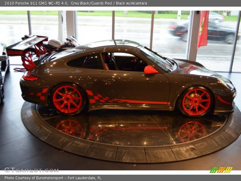 Grey Black/Guards Red / Black w/Alcantara 2010 Porsche 911 GMG WC-RS 4.0
