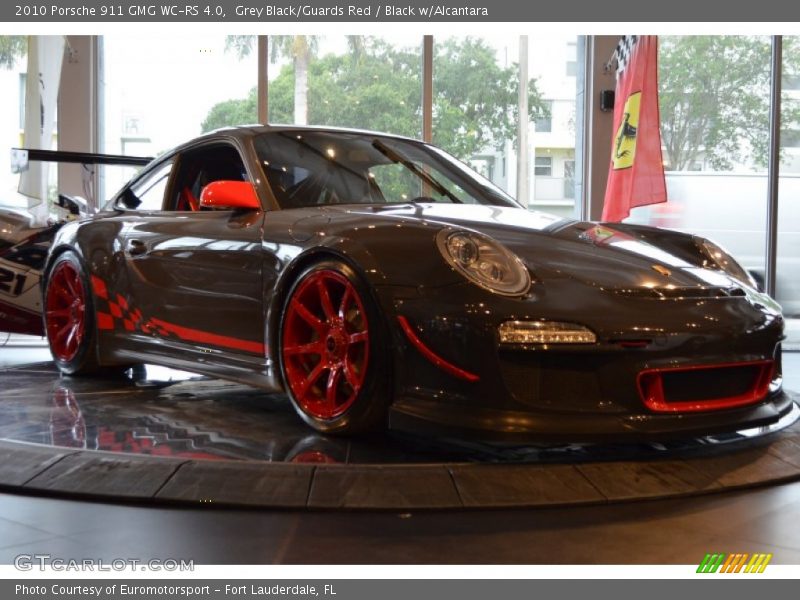 Grey Black/Guards Red / Black w/Alcantara 2010 Porsche 911 GMG WC-RS 4.0