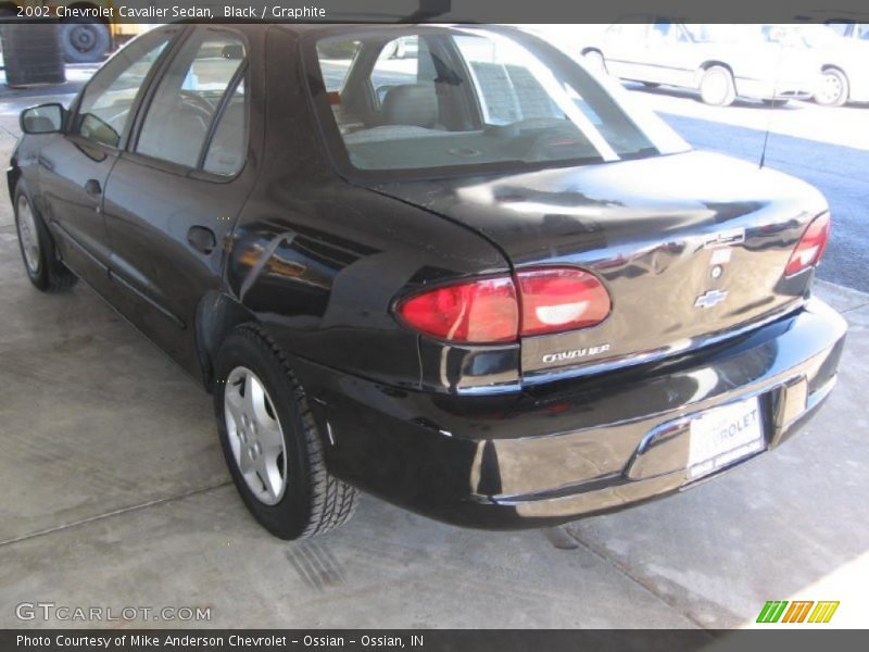 Black / Graphite 2002 Chevrolet Cavalier Sedan