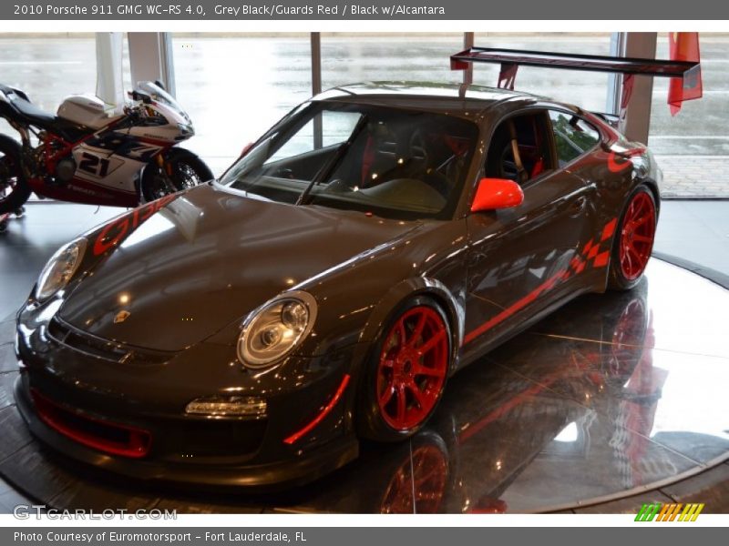 Grey Black/Guards Red / Black w/Alcantara 2010 Porsche 911 GMG WC-RS 4.0