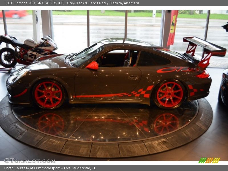 Grey Black/Guards Red / Black w/Alcantara 2010 Porsche 911 GMG WC-RS 4.0