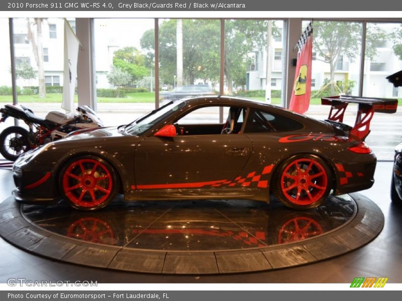 Grey Black/Guards Red / Black w/Alcantara 2010 Porsche 911 GMG WC-RS 4.0