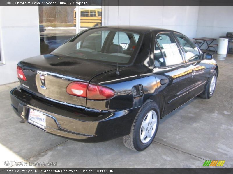 Black / Graphite 2002 Chevrolet Cavalier Sedan