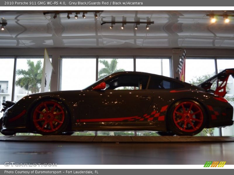 Grey Black/Guards Red / Black w/Alcantara 2010 Porsche 911 GMG WC-RS 4.0