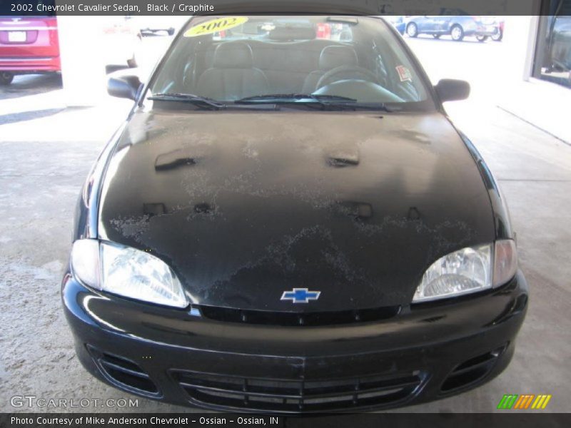 Black / Graphite 2002 Chevrolet Cavalier Sedan