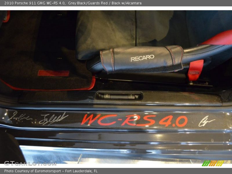 Grey Black/Guards Red / Black w/Alcantara 2010 Porsche 911 GMG WC-RS 4.0