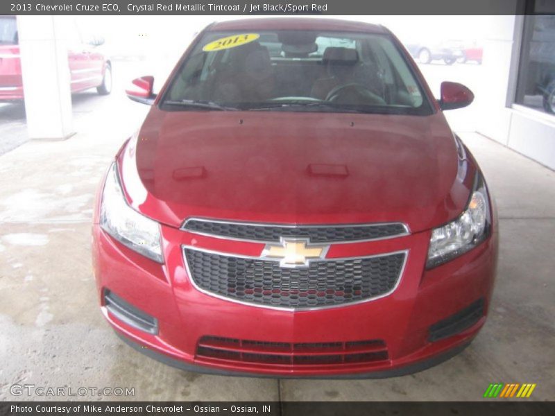 Crystal Red Metallic Tintcoat / Jet Black/Sport Red 2013 Chevrolet Cruze ECO