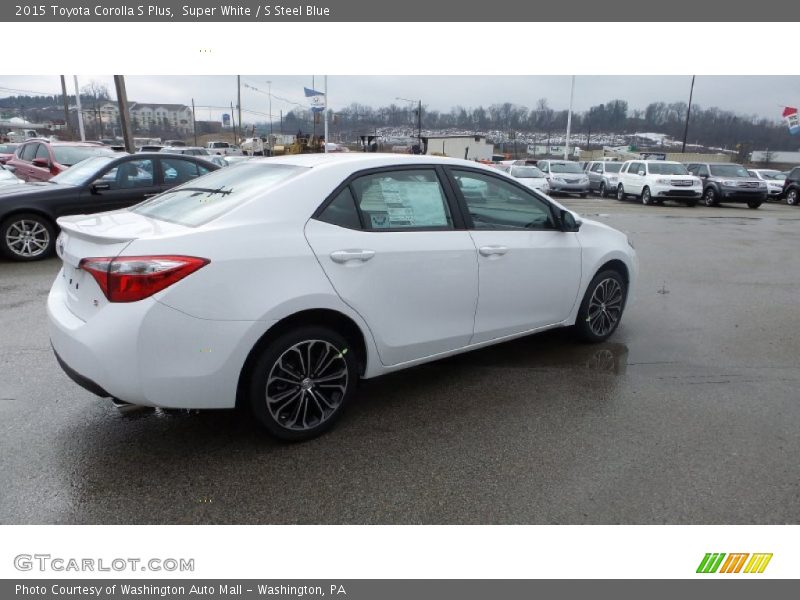 Super White / S Steel Blue 2015 Toyota Corolla S Plus