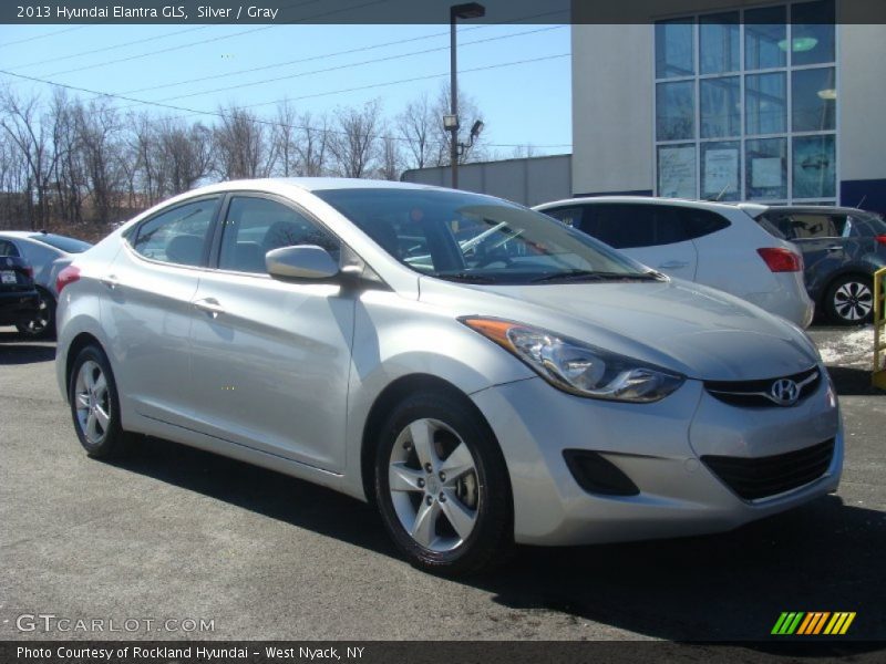 Silver / Gray 2013 Hyundai Elantra GLS