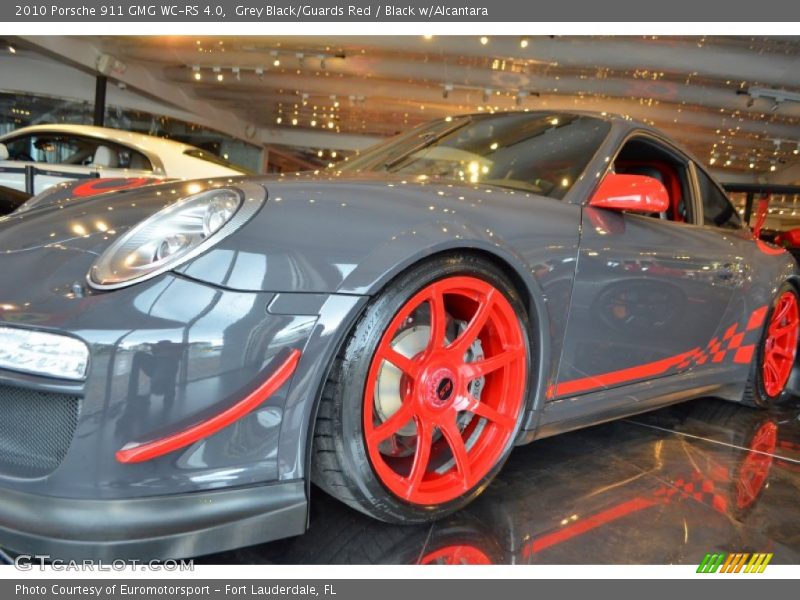 Grey Black/Guards Red / Black w/Alcantara 2010 Porsche 911 GMG WC-RS 4.0