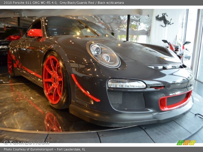 Grey Black/Guards Red / Black w/Alcantara 2010 Porsche 911 GMG WC-RS 4.0