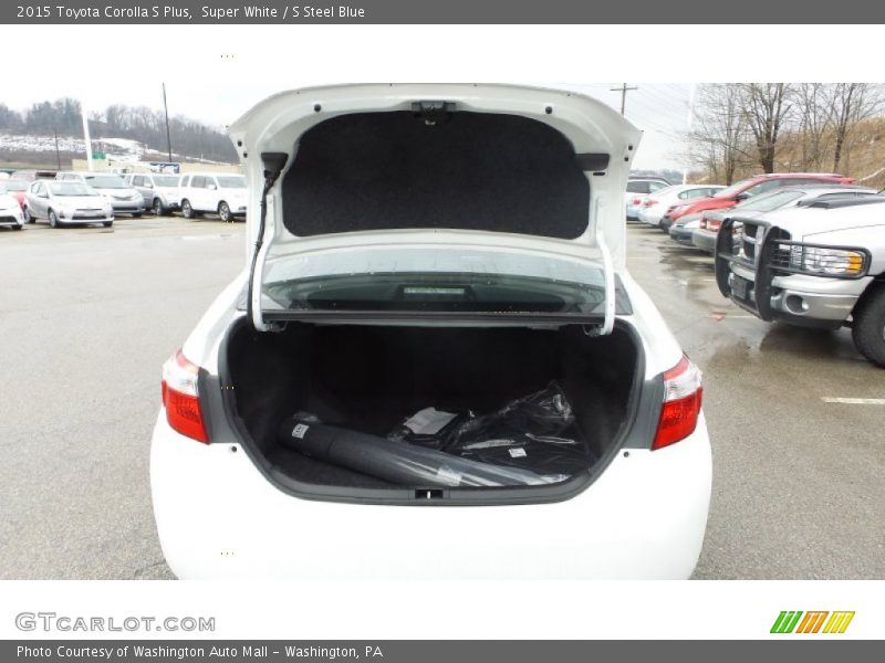 Super White / S Steel Blue 2015 Toyota Corolla S Plus