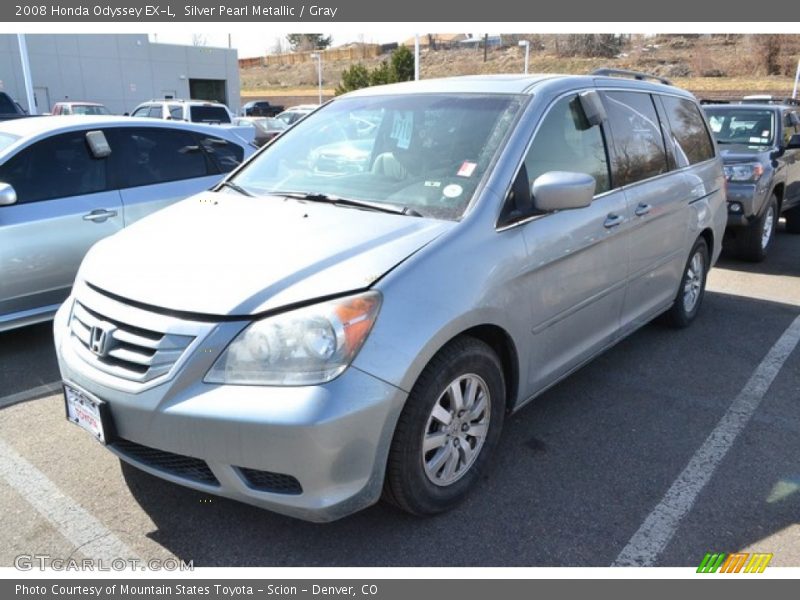 Silver Pearl Metallic / Gray 2008 Honda Odyssey EX-L