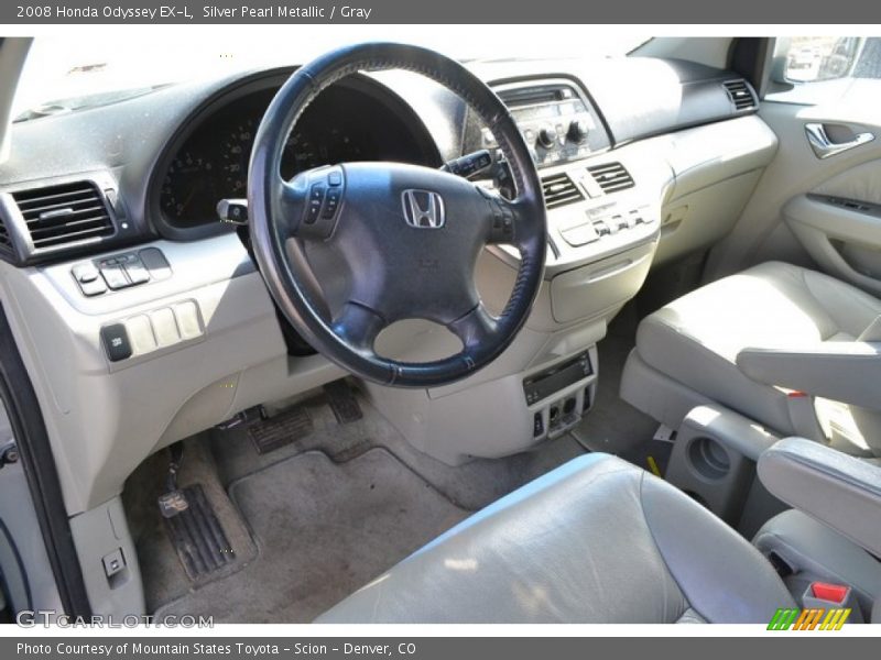 Silver Pearl Metallic / Gray 2008 Honda Odyssey EX-L