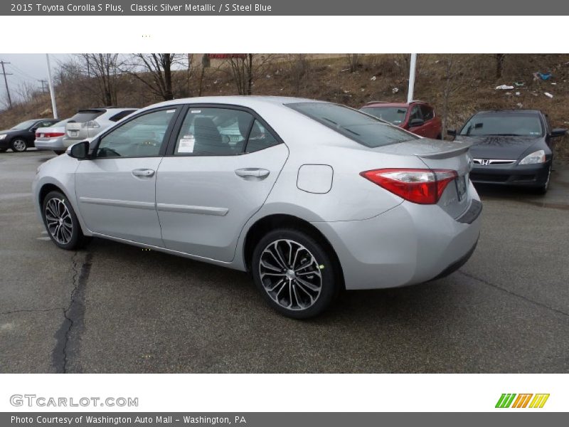 Classic Silver Metallic / S Steel Blue 2015 Toyota Corolla S Plus