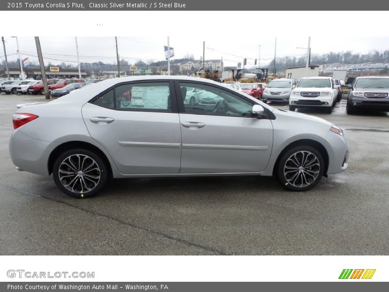 Classic Silver Metallic / S Steel Blue 2015 Toyota Corolla S Plus