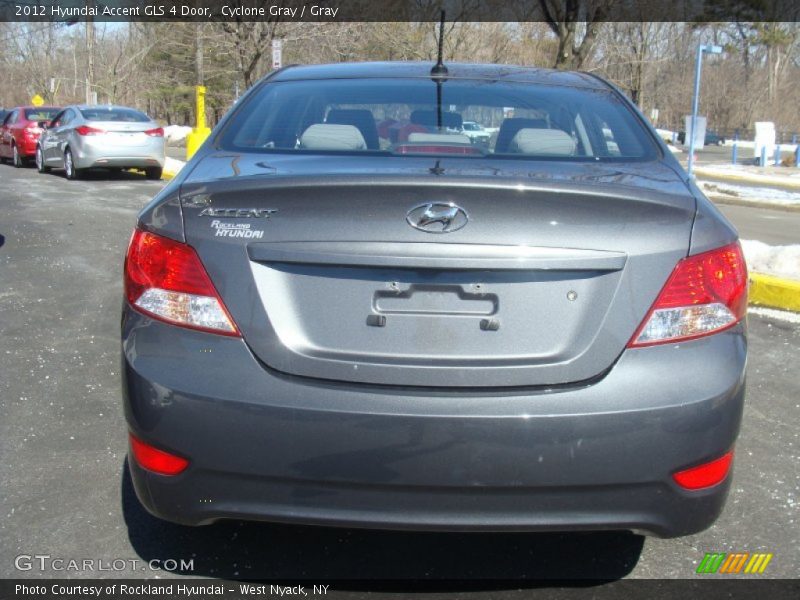 Cyclone Gray / Gray 2012 Hyundai Accent GLS 4 Door